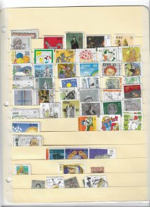 IRELAND COLLECTION ON STOCK SHEETS, MINT/USED