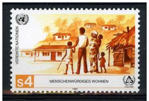 United Nations 1987 Scott 68 MNH - Menschenwuerdig Wohnen