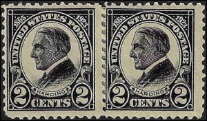 610 Mint,OG,HR... Pair... SCV $1.00
