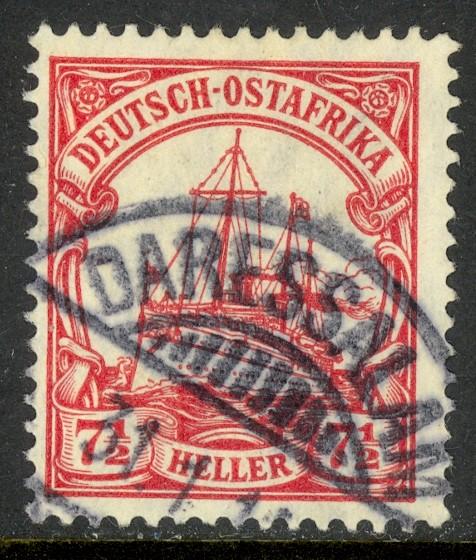 GERMAN EAST AFRICA 1906 7 1/2h KAISER'S YACHT DARESSALAM cds VFU