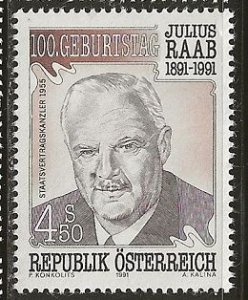 Austria ^  Scott # 1553- MH