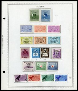 Pakistan mostly mint STAMP collection 1940's to 1969