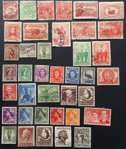67 Different Used Stamps from Australia and Australian States