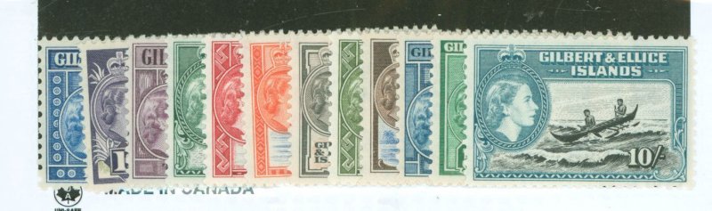 Gilbert & Ellice Islands #61-72 Unused Single (Complete Set)