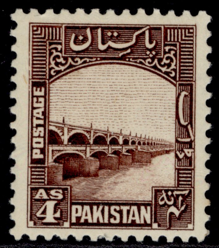 PAKISTAN GVI SG33, 1½a carmine & blue-green, M MINT. 