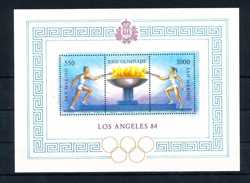 [46751] San Marino 1984 Olympic games Los Angeles Souvenir Sheet MNH