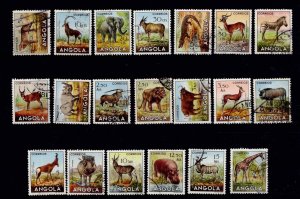 ANGOLA ANIMALS USED Full set 1953 Sc#362-81 Mf#355-74 YT#357-76 Mi#368-87 X