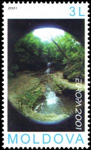 Moldova 2001 MNH Stamps Scott 388 Europa CEPT Water Waterfall