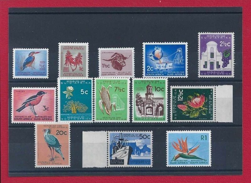 1961-62 SOUTH AFRICA BRITISH COLONIES - Ordinary Yv. 248/260 MNH **