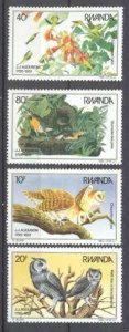 Rwanda 1226-29 MNH Birds SCV15