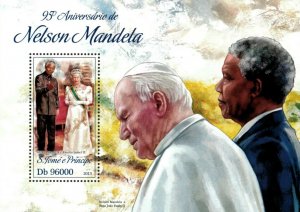 Sao Tome 2013 - Nelson Mandela 95th Birthday - Souvenir Sheet - MNH