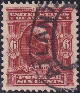 US Scott #305, Crowe Graded 95 Cert, Used, XF/Superb, Atlanta Cancel, SMQ $225