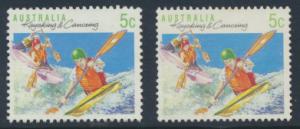 Australia SG 1172 & 1172a  SC# 1114 & 1114A Kayaking / Canoeing Used / FU  se...