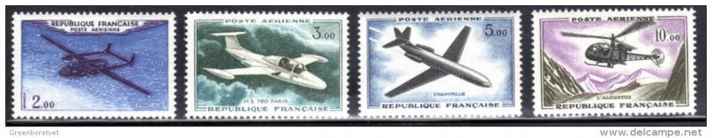 France #C37-C40 1960 Aviation Set MNH