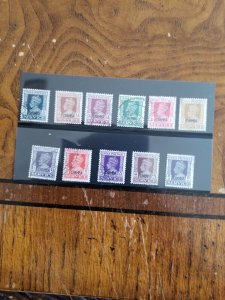 Stamps Chamba Scott 055-65 used