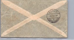 1938 Berlin Charlottenburg Germany Air mail Cover to Buenos Aires Argentina