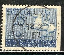 Sweden; 1956: Sc. # 491: O/Used Single Stamp