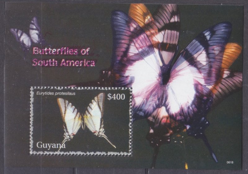 2007 Guyana 7910/B813 Butterflies