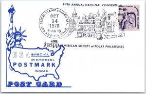 US POSTAL CARD SPECIAL EVENT POSTMARK AMERICAN SOCIETY OF POLAR PHILATELISTS '78