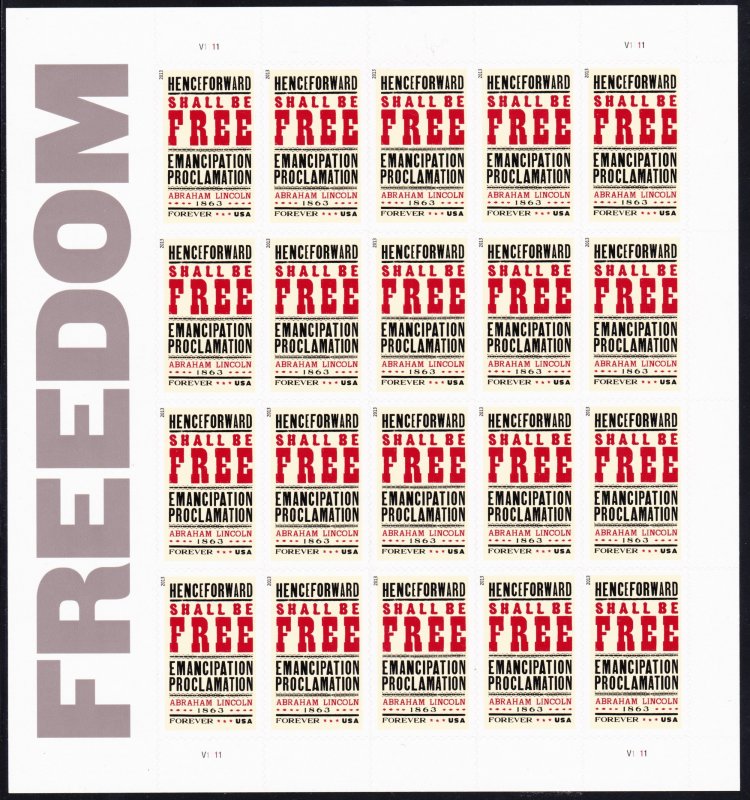 4721 Sheet of 20, MNH, XF