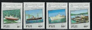 Fiji 509-12 MNH 1984 Lloyd's List (Ships) (fe2244)