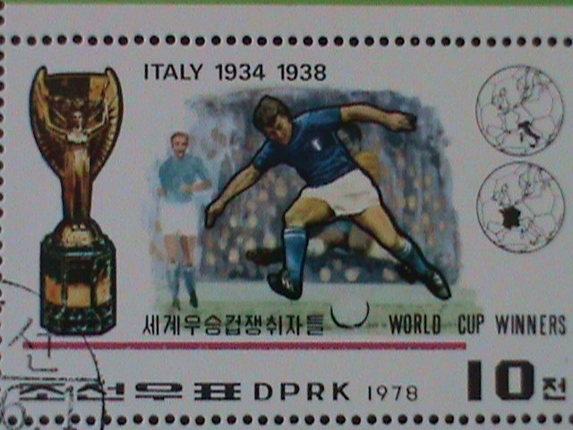 ​KOREA-1978-SC#1716a  WORLD CUP SOCCER-WINNERS-CTO-SHEET VF LAST ONE