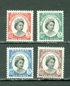 BAHAMAS 1959 QE #174-177 SET MNH...$1.90