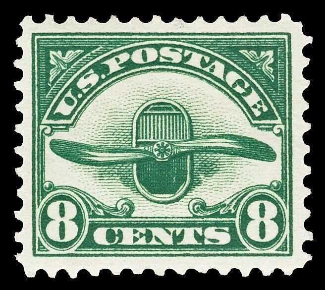 Scott C4 1923 8c Propeller Airmail Issue Mint VF OG HR Cat $17.50 