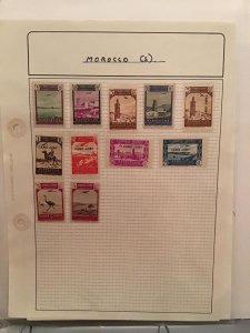 Morocco Air Travel stamp page R24458