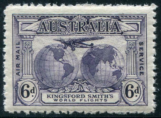 HERRICKSTAMP AUSTRALIA Sc.# C2 1931 Airflight Kingsford-Smith Mint NH