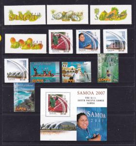 Samoa nice lot of MNH moderns