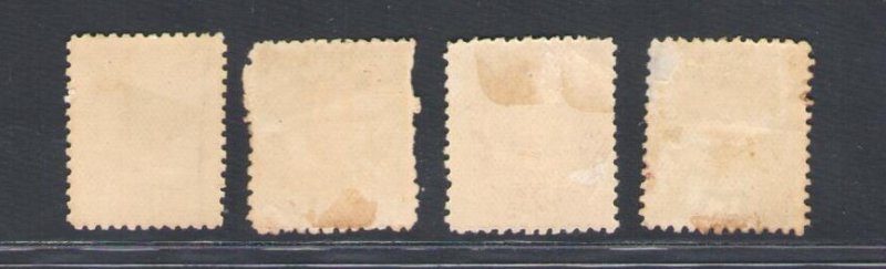 1895 Tonga - Stanley Gibbons n. 32/35 - MH*