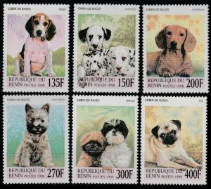 1998 Benin 1049-1054 Dogs​​​​​​​