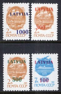 Latvia 308-311 MNH VF