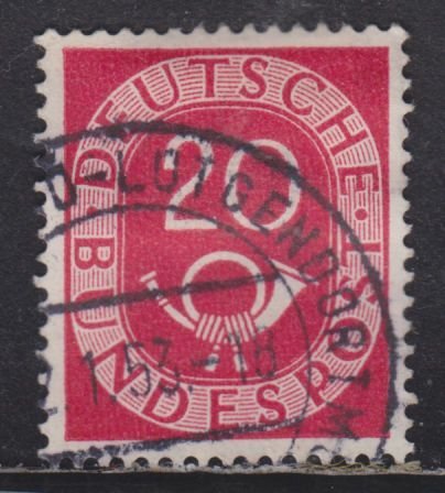 Germany 677 Post Horn 20pf 1951