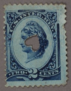 United States #R152 VG Used w/ Heart Shaped Cut Cancel