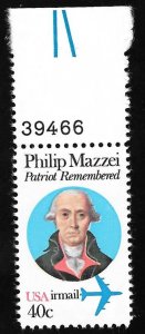 C98A 40 cents Philip Mazzel,perf 10 1/2x11 1/4 Stamp Mint OG NH XF