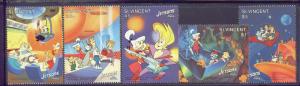 ST.VINCENT 1454//62 (5) MNH 1991 JETSONS, THE MOVIE