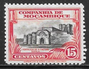 Mozambique Company 178: 15c Fortress St. Caetano, Sofala, MH, F-VF