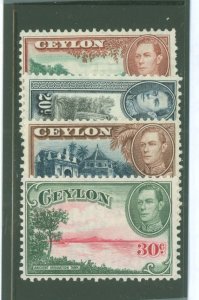 Ceylon #282-285 Unused Multiple