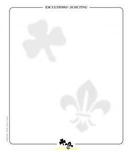 Paquete de 50 hojas titulo ESCULTISMO  SCOUTING