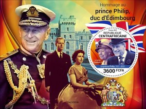2021/07 - CENTRAL AFRICAN - PRINCE PHILIP     1V  complet set    MNH ** T
