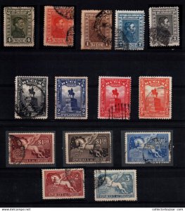 Uruguay an excellent stamp lot of Key high denomination stamps pre 1940 CV$211