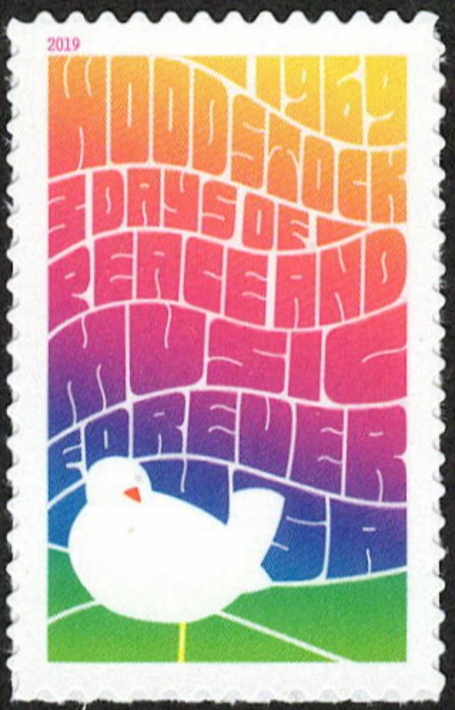 USA Sc. 5409 (55c) Woodstock 2019 MNH