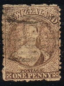 NEW ZEALAND 1870 Chalon 1d brown SG128 used................................72334