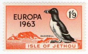 (I.B-JA) Cinderella Collection : Jethou Island 1/9d (Razorbill) Europa 1963 