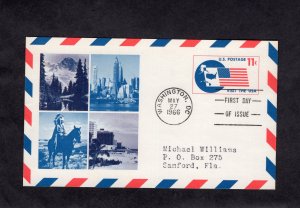 UXC5 Flag, FDC addressed