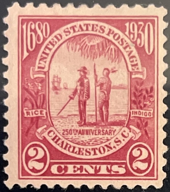 Scott #683 1930 2¢ Charleston 250th Anniversary unused hinged