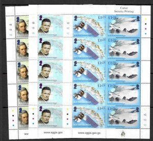 S.GEORGIA&S.SANDWICH SG701/6 2018 MAPPING OF SOUTH GEORGIA SHEETLETS MNH 