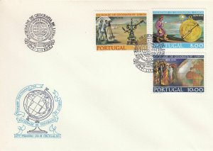 Portugal Scott 1267-9 FDC - Lisbon Geographical Society Centenary